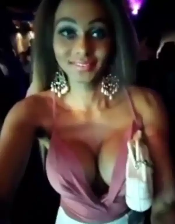 Photos: Nigerian Transgender, Miss Sahhara Bares Her B**bs At A Club In UK